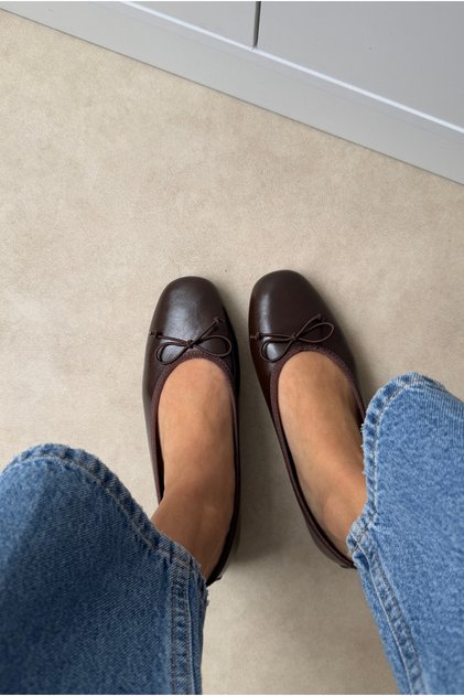 Women's Ballerinas Bitter Brown