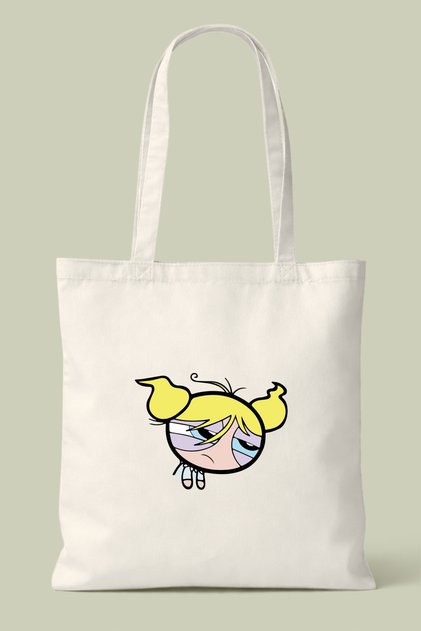 Powerpuff Girls Bubbles Printed Cloth Bag