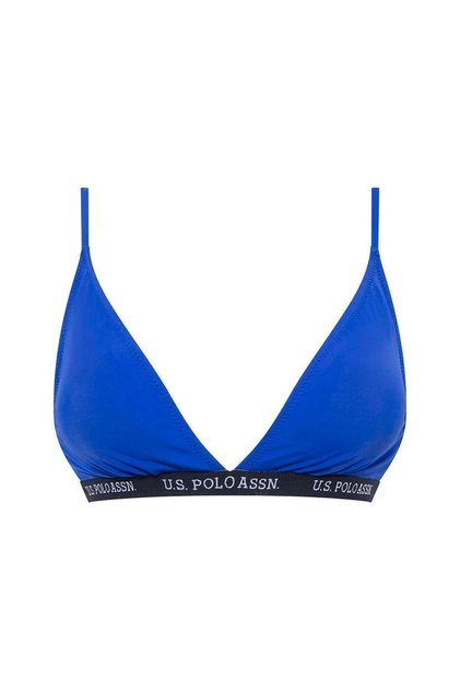 Kadın Saks Mavi Geniş Üçgen Bikini Üst