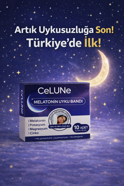 Uyku Bandı Melatonin Kedi Otu İçerikli Uzun Süre Etkili Doğal Formül