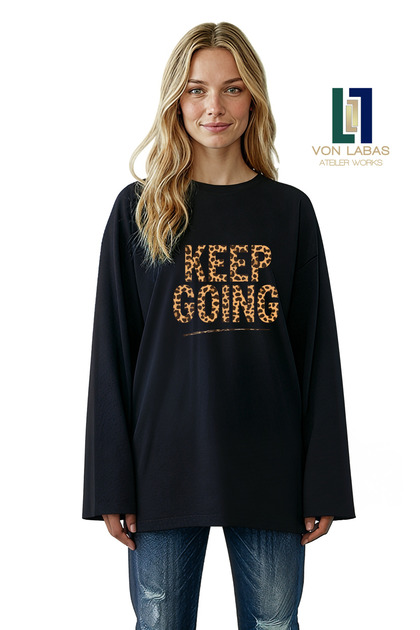 Wide Sleeve Oversize Long Sleeve Black Tshirt 100% Cotton Basic Summer Wear
