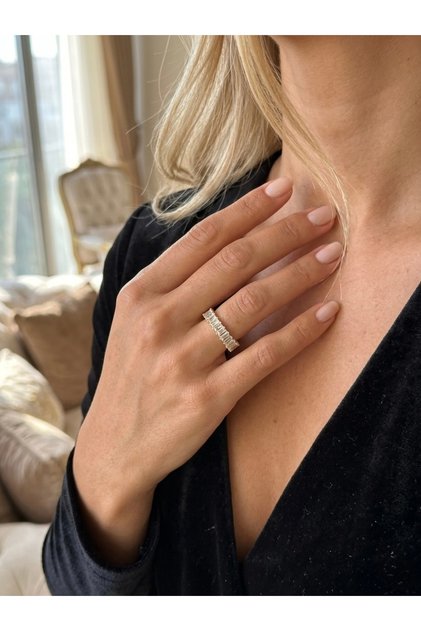 Steel Ring Tarnish-Free Antiallergic Wedding Ring Figured (2 Years Importer Guaranteed)