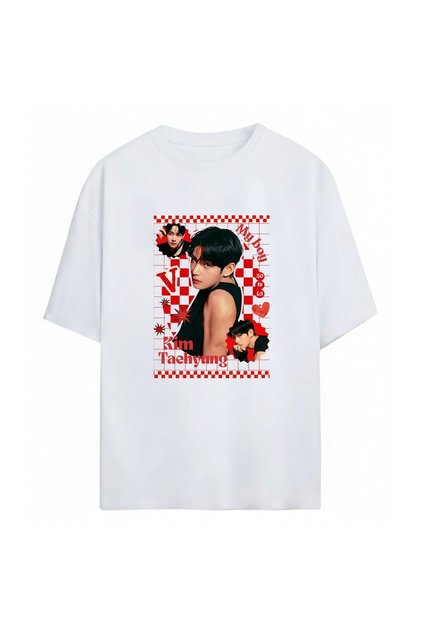 Kim Taehyung Bts Unisex Oversize %100 Pamuklu T-Shirt