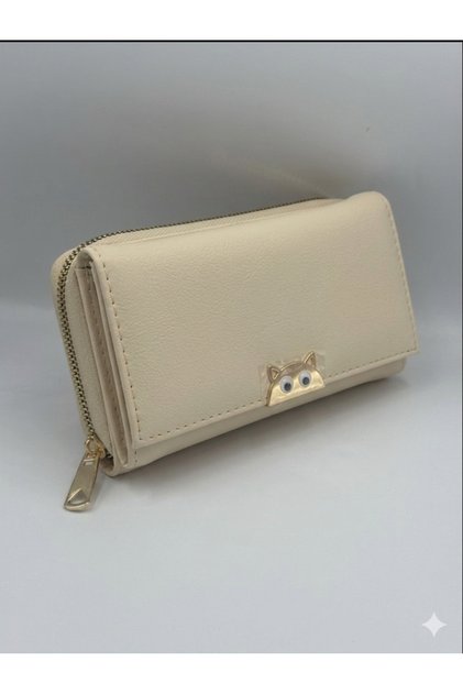 Stylish and Multi-Pocket Quality Large Size Wallet with Cat Detail in New Colors