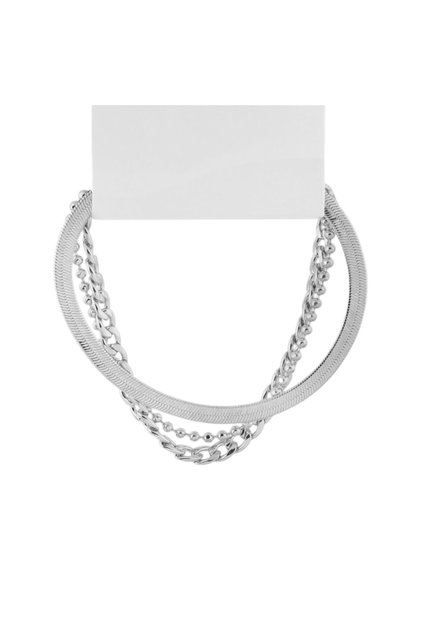 Adjustable Bijouterie Multi Chain Bracelet Women's Silver Color Layered Combination Modern Stylish Bracelet