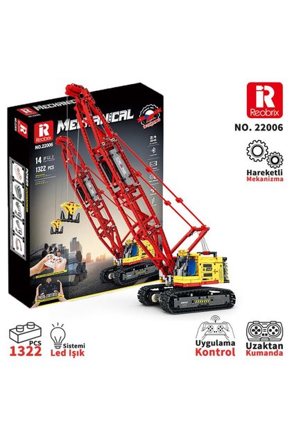Technic 22006 Crawler Crane with Remote Control & Motor Creative Building Block Set Building