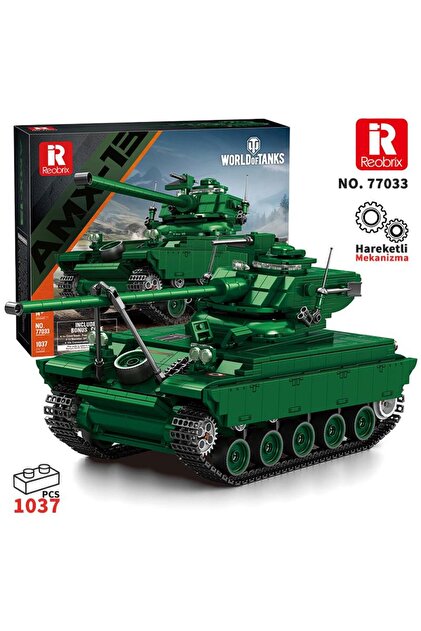 REOBRIX 77033 World Of Tanks Fransız Hafif Tankı AMX-13 Yaratıcı