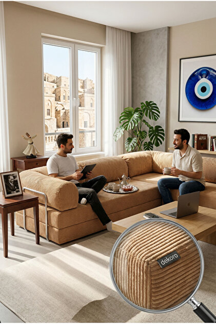 Dekoro MAXIX 300x200 Modüler Koltuk Takımı 50 DNS Bondex Fitilli