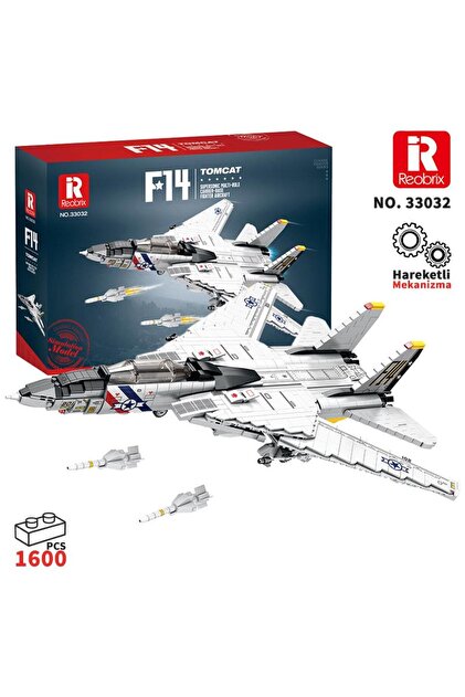 REOBRIX 33032 F-14 Tomcat Jet Uçak Yaratıcı Yapı Blok Seti