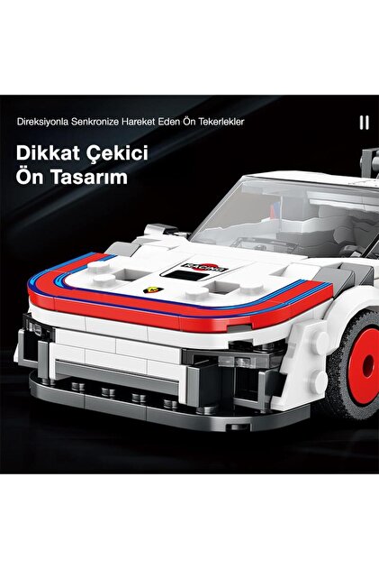 REOBRIX Creator 792 Porsche 935 Spor Araba Yaratıcı Yapı Blok Seti
