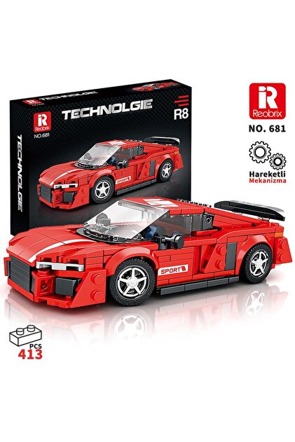 REOBRIX Creator 681 Audi R8 Spor Araba Yaratıcı Yapı Blok Seti