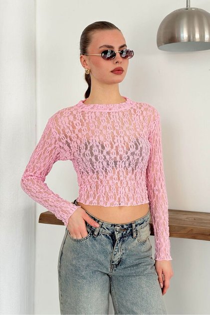 Dante Evening Dress Blouse - Pink | F1886 - Pink