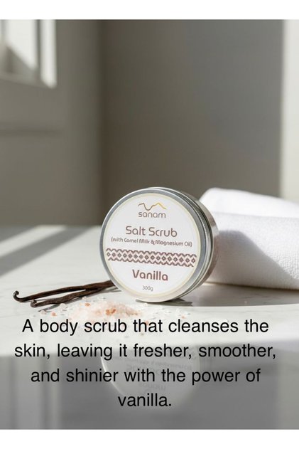 Salt scrub vanilla