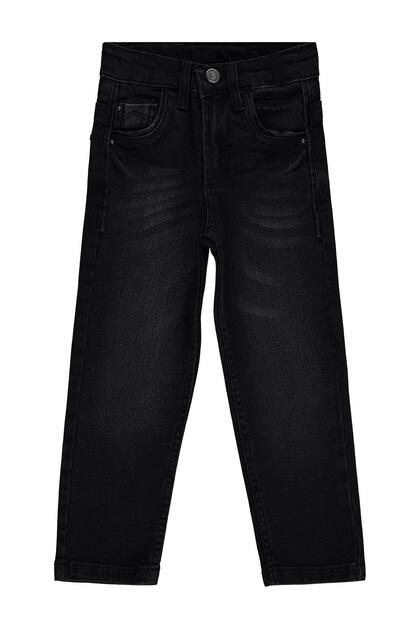 Basic Striped 6-9 Years Old Pants Jeans - Gray