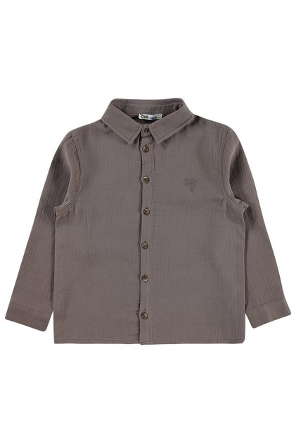 Long Sleeve Basic Shirt for Ages 6-9 - Brown 8-9 Years