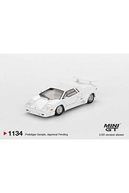 mini gt Lamborghini Countach 25th Anniversary Beyaz 1:64 Ölçek