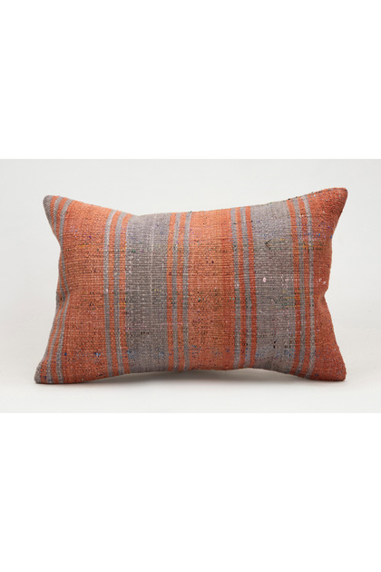 Vintage Pillow Cushion Cover Made from Handmade Old Kilim, 40X60 Cm, Wool