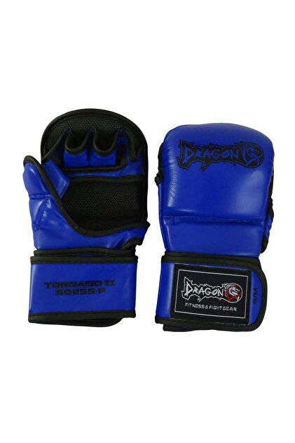Dragondo Pro MMA Set – Eldiven + Dişlik + Bandaj (Mavi/Siyah) mma
