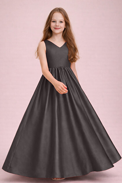 green emerald velvet dress A Line V Neck Black Satin Long Prom Dress with High Slit, V Neck Black –  abcprom