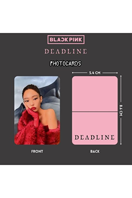 BLACKPINK DEADLINE 東京ドーム会場限定トレカ　JENNIE Kpop Dünyasi BLACKPINK Jennie '' Deadline '' Photocards Set