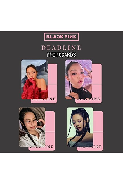 BLACKPINK DEADLINE 宮下パーク　特典　ジェニ　トレカ Kpop Dünyasi BLACKPINK Jennie '' Deadline '' Photocards Set