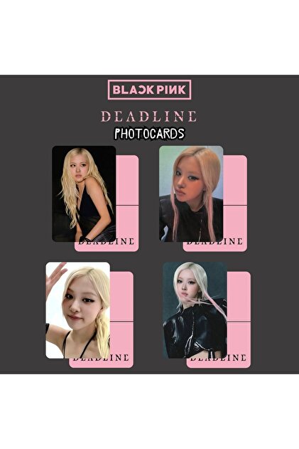 Kpop Dünyasi BLACKPINK Rose '' Deadline '' Photocards Set - Fiyatı