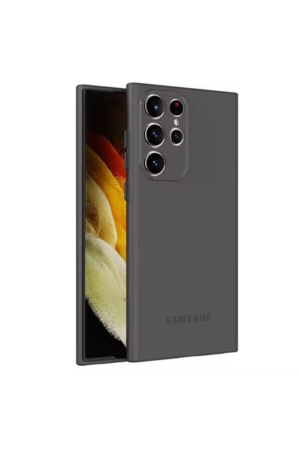 Samsun Galaxy S25 Ultra Case Super Ultra Thin Matte Surface Non-Slip Camera Protected Semi-Transparent Black