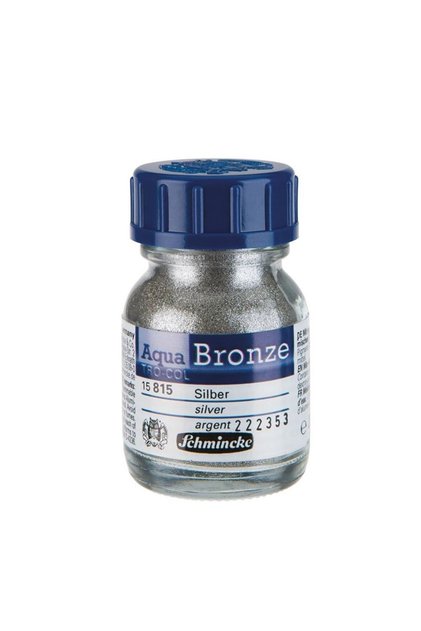 : Aqua Bronze : Sulu Boya Yaldız Pigment : 20 Ml : 815 Silver
