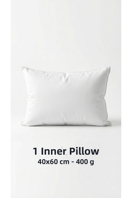 Throw Pillow Inner Cushion 1-Piece Premium Bead Silicone 40X60 cm 400 Gr Not Fluffy, Not Collapsing, Vacuum Washable