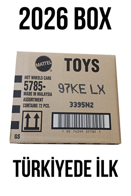 ホットウィール　US版　2026 Cケース　72台入り　未開封 HOT WHEELS 2026 C Case 72'li Açılmamış Tek Bant Kapalı Koli Set-1