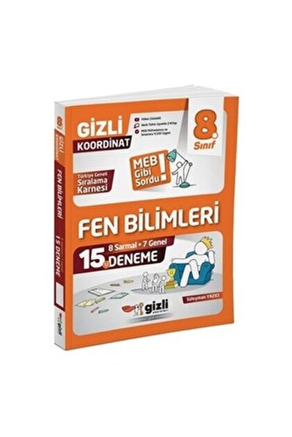 Gizli Yayınları LGS 8. Sınıf Matematik 15'li Deneme-MEB Gibi Sordu