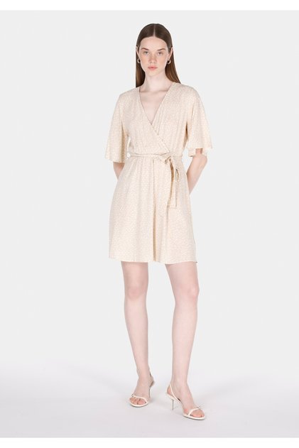 Regular Fit Women's Beige Dress