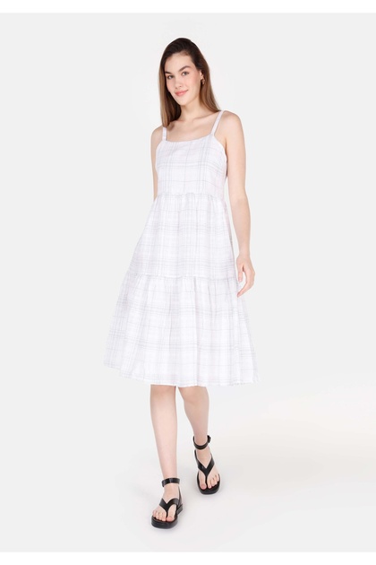 Regular Fit Woven Women's White Dress