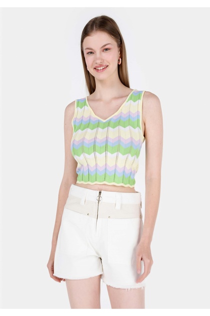Slim Fit Women's Multicolor Sweater