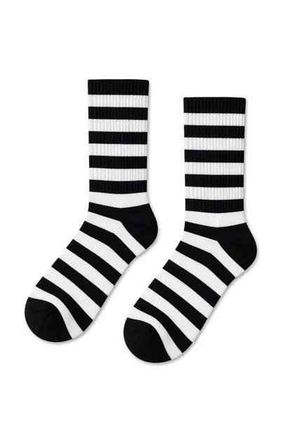 Black and White Circles Colorful Unisex Sports Socks