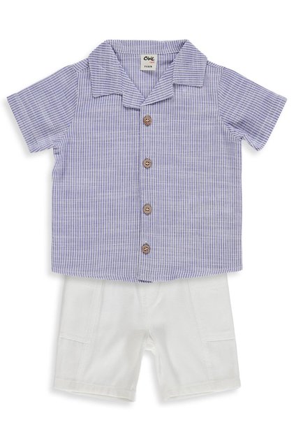 6-18 Months Set with Shirt - Blue 18-24 Months
