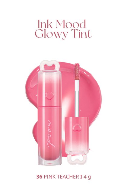 Kalıcı, Pigmentli, Parlak Bitişli Tint Ink Mood Glowy Tint (36 Pink Teacher)