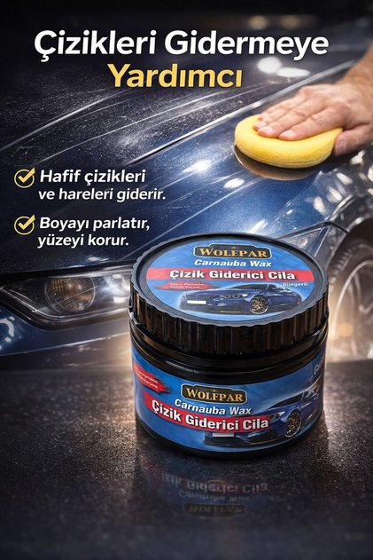 Araba Çizik Giderici Pasta Cila Çizik Alıcı Carnauba Oto Araç Çizik Giderici
