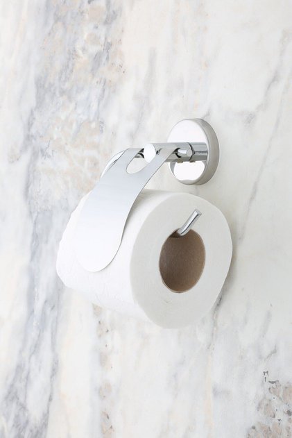 Chrome Narrow Cover Toilet Roll Holder