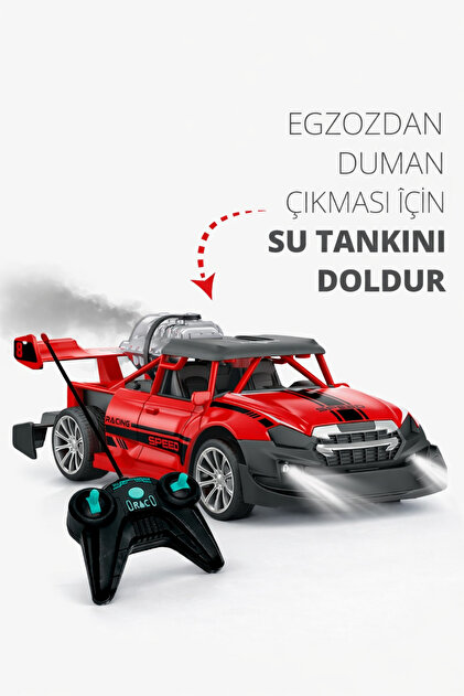 滅多に出ません✨超～激レア車✨ｈｐｉ アパッチＣ１フラックス✨ PAKİTO Uzaktan Kumandalı Şarjlı Duman Çıkartan Işıklı Araba Buhar