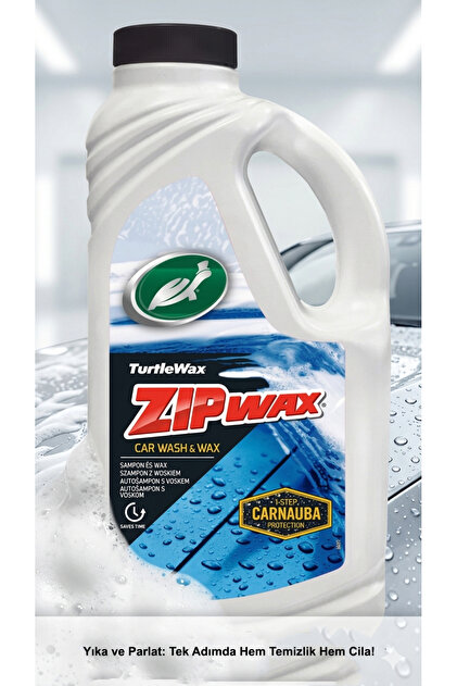 Turtle Wax Cilalı Oto Yıkama Şampuanı Zip Wax Konsantre 1 Litre