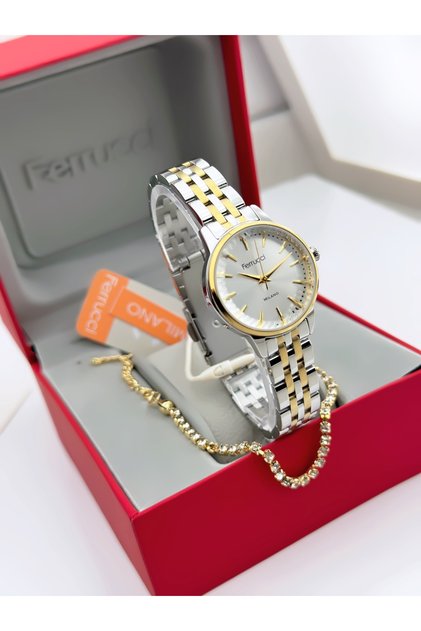 Women's Square Wristwatch Waterproof Gold Gold Color