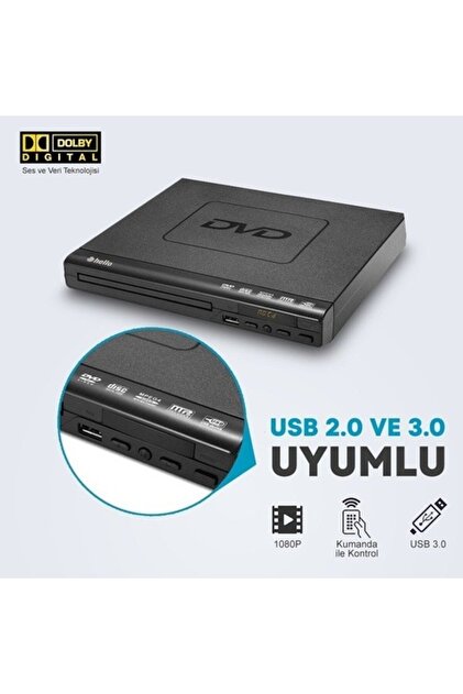 Hello HL-5483 USB-HDMI-DIVX Kumandalı DVD Player - Fiyatı, Yorumları