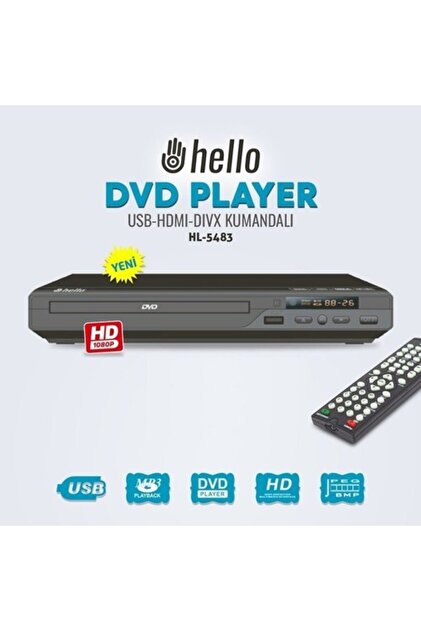 Hello HL-5483 USB-HDMI-DIVX Kumandalı DVD Player - Fiyatı, Yorumları