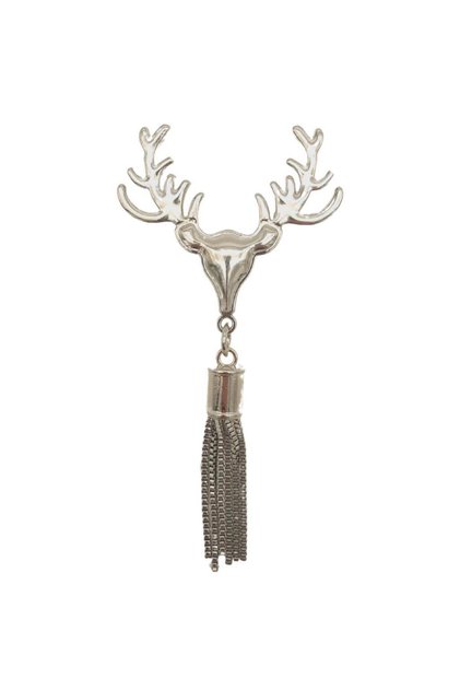 Angel Bag Accessory Silver Color Tasseled Deer Model Bag Ornament