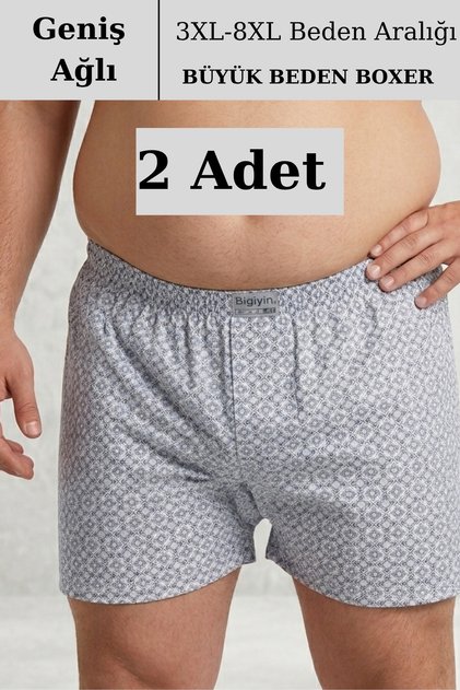 2Pcs Plus Size Men's Boxer 3xl-7xl Battal Size Custom Made Boxer