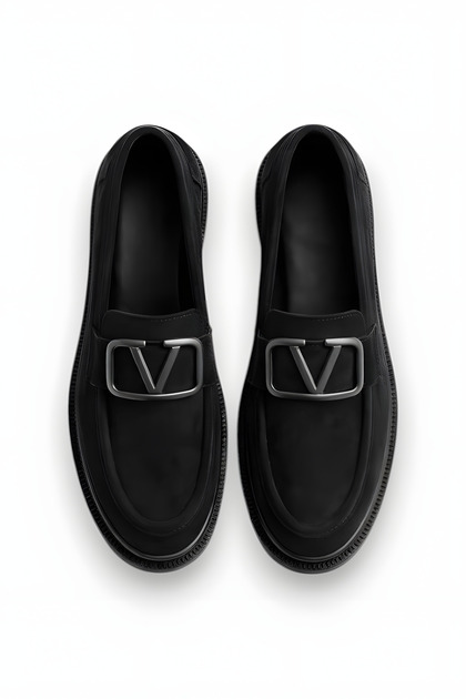 Women's Black Suede Buckle Loafer Daily Comfortable Sole Moccasin Shoes