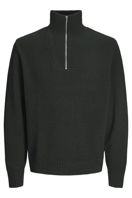 Jack & Jones Black Erkek JORFREDERIKSBERG KNIT HALF ZIP Model Kodu