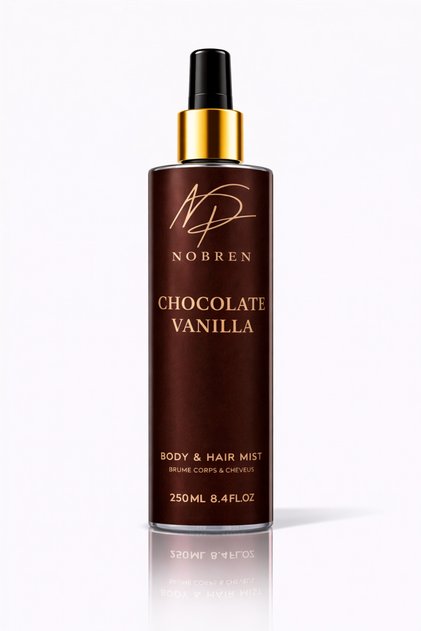 Chocolate Vanilla Unisex Body Mist & Saç Parfümü 250 ml – Kalıcı Tatlı Koku