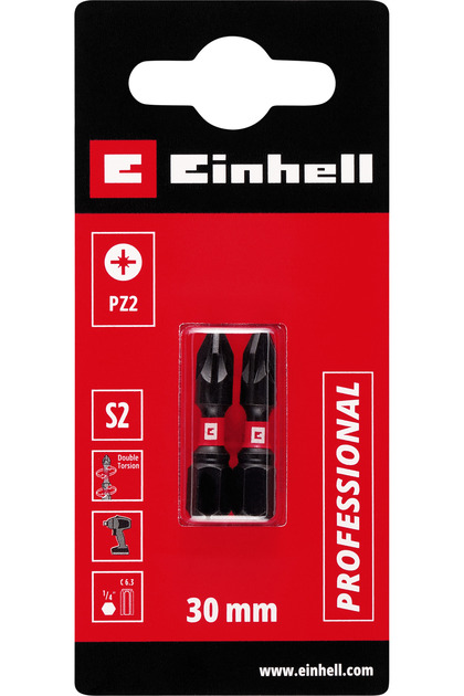 ‘’FO’’　1点 Einhell Accessory Pozidriv yıldız bits uç 30 mm PZ2 2 parça